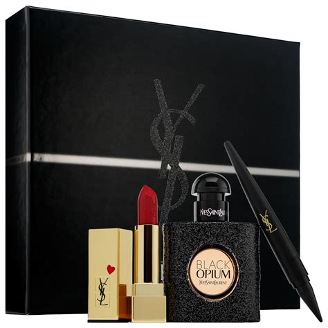 black opioum ysl|YSL Black Opium gift set.